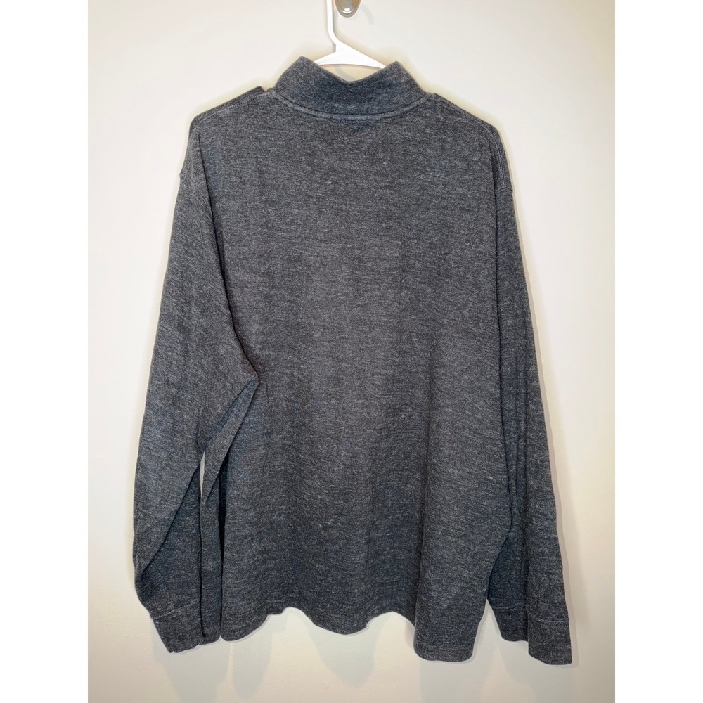 Polo Ralph Lauren Mens XXL Estate Rib Quarter Zip Pullover Sweater Gray Heather - Picture 3 of 8